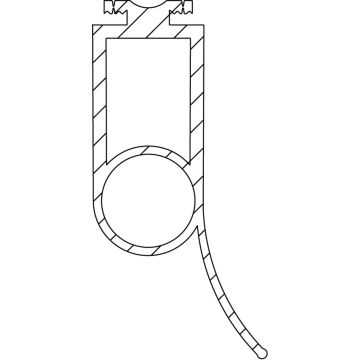 Door end profile P4 6.25m