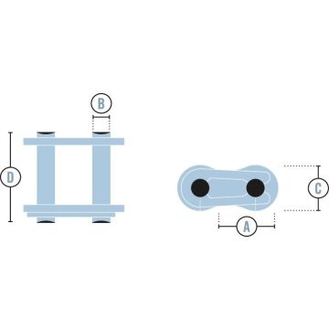 KRSK 1" - 16 B-1 Chain lock 1" DIN 8187