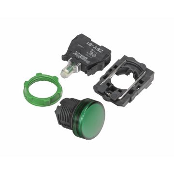 Einbauleuchtmelder Ø22,5 mm 24 VDC grün
