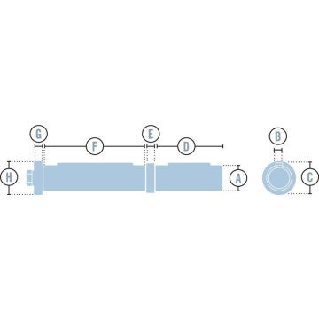 SZ 25,4/24/ Modul 4 - Steckzapfen für SDO 05 ohne Edelstahlgehäuse