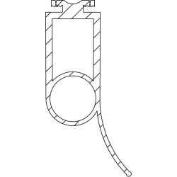 Torabschlussprofil P4 6,25m