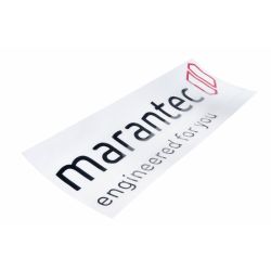 KFZ-Aufkleber Marantec 550x150 mm außen schwarz/rot