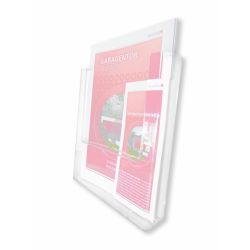 Prospekthalter DIN A4 transparent
