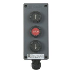 Ex 3-fold push-button OPEN/STOP/CLOSE, IP66, surface-mounted, for zone 1/ 2/21/22