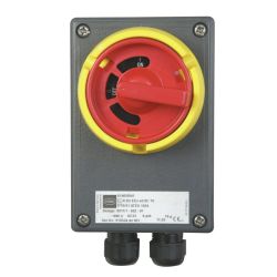 Ex main switch 4-pole 16 A, IP65, in housing, for zone 1/ 2/21/22