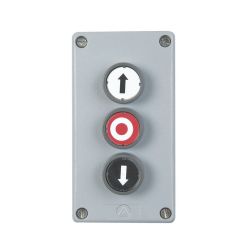 GDT 3 3-fold pushbutton OPEN/STOP/CLOSE Surface-mounted metal housing IP65
