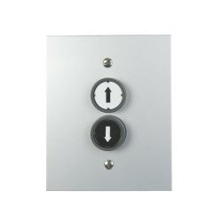 GDTE 2 2-fold push-button OPEN/CLOSE flush-mounted, metal housing, IP65