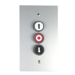GDTE 3 3-fold push-button OPEN/STOP/CLOSE flush-mounted metal housing IP65