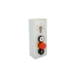 S-APZ 4-1R/2N Key switch surface-mounted 1-sided momentary/latching with 3-fold push-button OPEN/Emergency/CLOSE