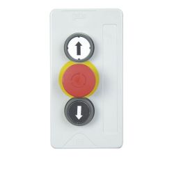 KDT 3-N 3-fold push-button OPEN/emergency mushroom/CLOSE 2x momentary-action 1x latching