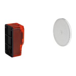 Reflex-Lichtschranke 24 V-AC/DC, 12 m Reichweite, 4-Draht, ohne Kabel