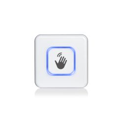 Magic Switch radar push-button, multicolored LED, flush-mounted, IP65, white