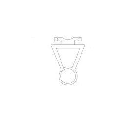 F-Profil P1 Torabschlussprofil 24,5x29,5 mm, 11 mm-Optosensoren, 50 m Rolle