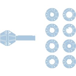 WA-S shaft adapter for sectional door operators